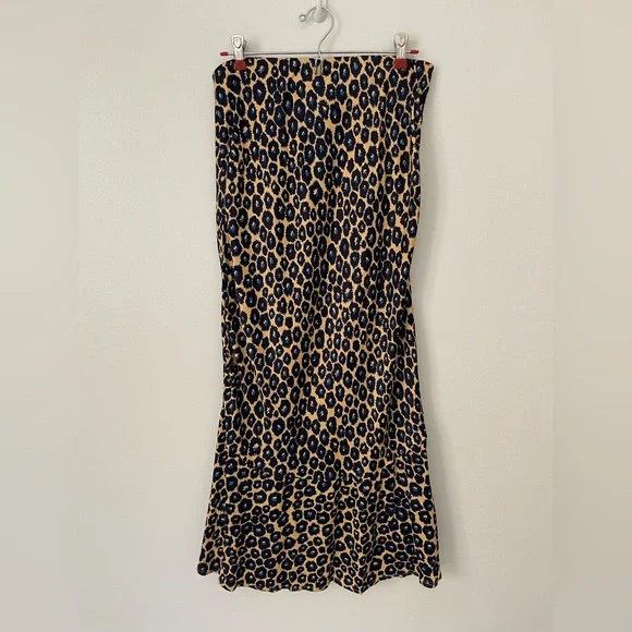 Maeve by Anthropologie Leopard Midi Slip Skirt - Picture 7 of 10
